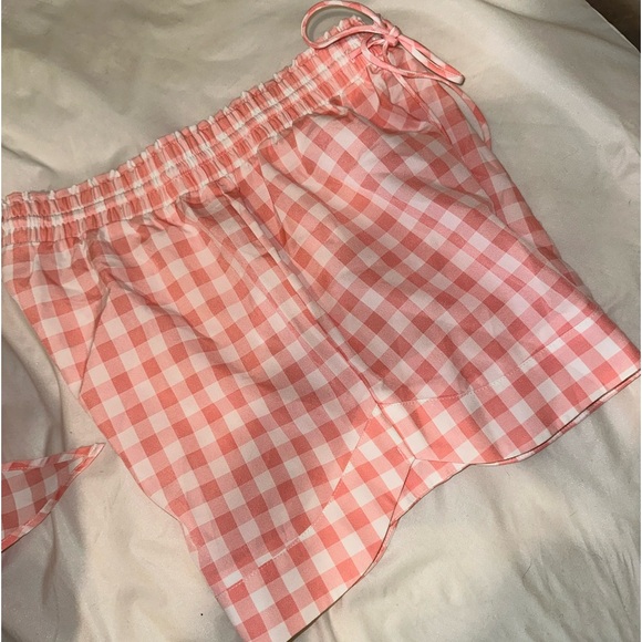 SALE- Two Piece Plaid Short Set - Picture 7 of 7